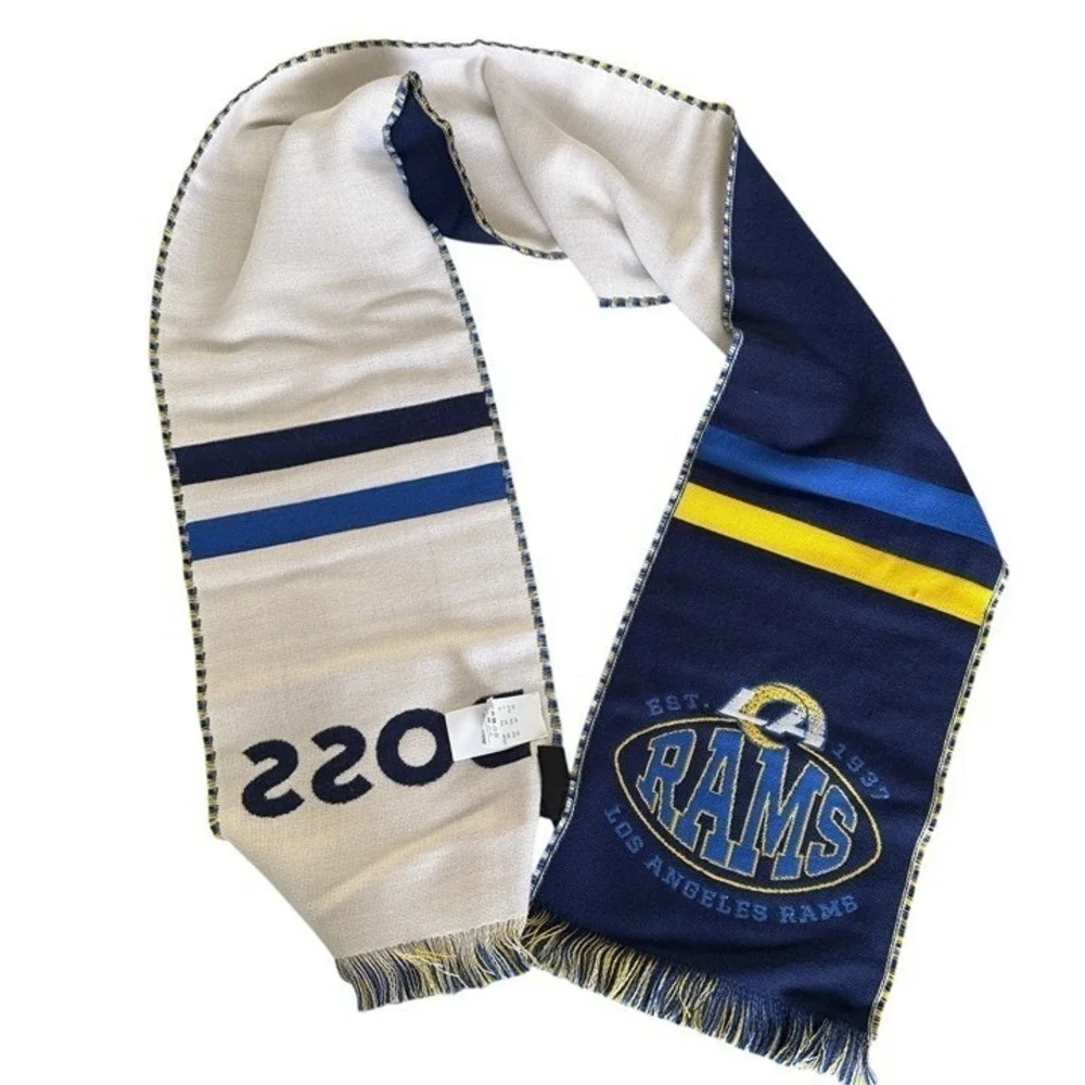Hugo Boss X NFL RAMS Scarf, Wool-blend,‎ new with tag, Made in Italy